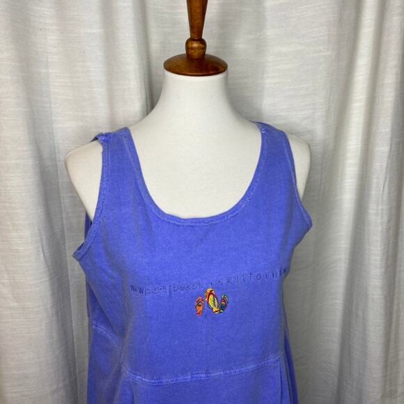 Vintage Cotton California Souvenir Summer Dress (M/L) - Picture 2 of 5